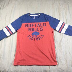 Buffalo Bills Football Youth Large (14/16) 100% Cotton Long Sleeve Tee Shirt